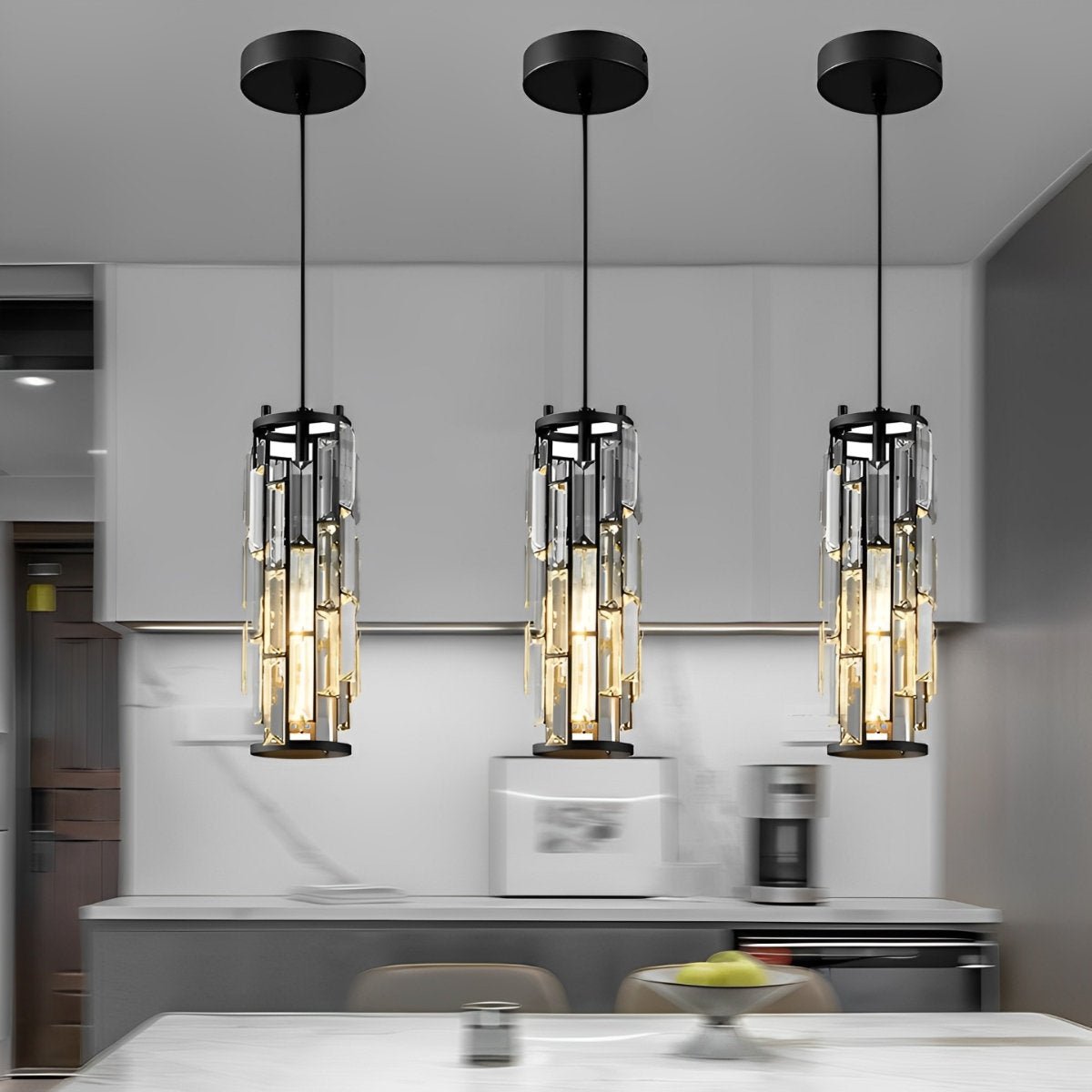 Creative Iron Crystal Glass Chandelier Pendant Lights Ceiling Lamp